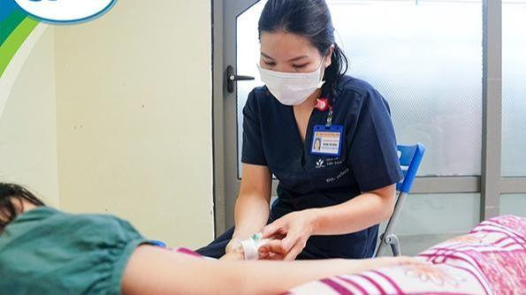 Bé N.A đang dần hồi phục sức khỏe.