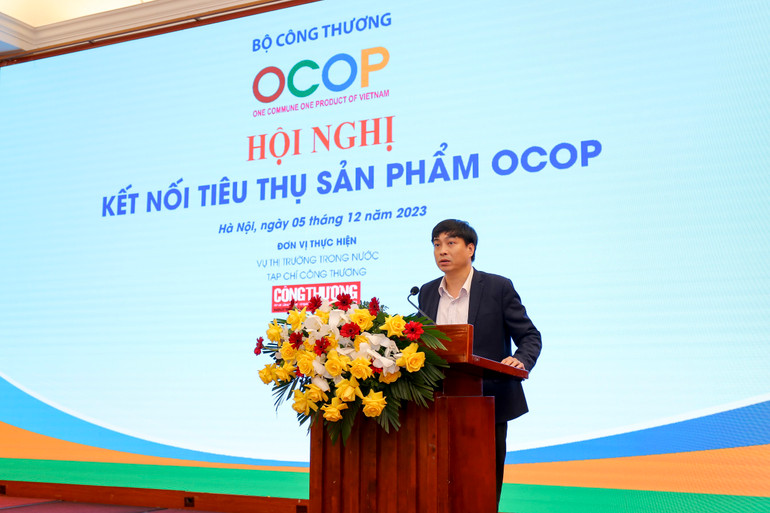 Ông Bùi Nguyễn Anh Tuấn, Phó Vụ trưởng Vụ Thị trường trong nước, Bộ Công thương chia sẻ tại hội thảo.