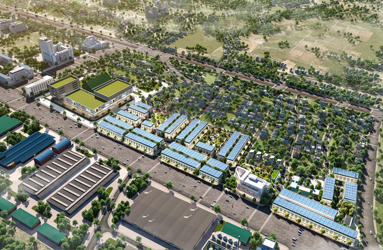 Dự án TNR Stars Hồng Lĩnh tọa lạc tại trục đường Nguyễn Đổng Chi rộng 25m.