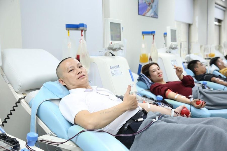 Thời gian hiến tiểu cầu lâu hơn nhiều so với hiến máu toàn phần.