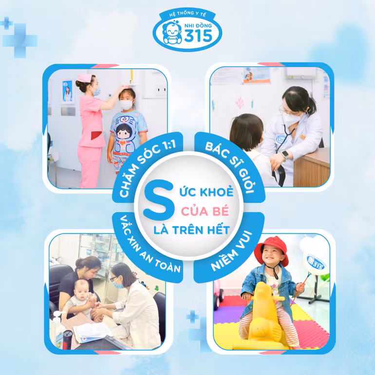 Ngoài các dịch vụ thăm khám - chữa bệnh, Hệ Thống Y Tế Nhi Đồng 315 còn cung cấp dịch vụ tiêm chủng dành cho lứa tuổi 0 - 15 tuổi với quy trình khám sàng lọc kỹ càng và tiêm chủng chính xác.