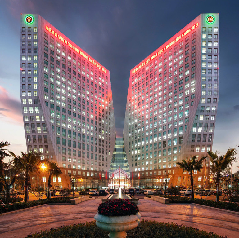 Công ty cũng là đơn vị dẫn đầu trong những công trình bệnh viện hiện đại bậc nhất Việt Nam như cùng đơn vị tư vấn Heerim Architects & Planners Co.,Ltd (Hàn Quốc) thực hiện tư vấn thiết kế Cụm công trình Trung tâm của Bệnh viện Trung ương Quân đội 108.