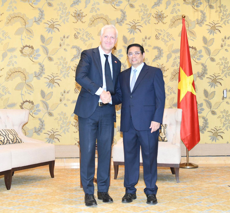 Thủ tướng Phạm MInh Chính tiếp Lãnh đạo Tập đoàn CIP (Đan Mạch).