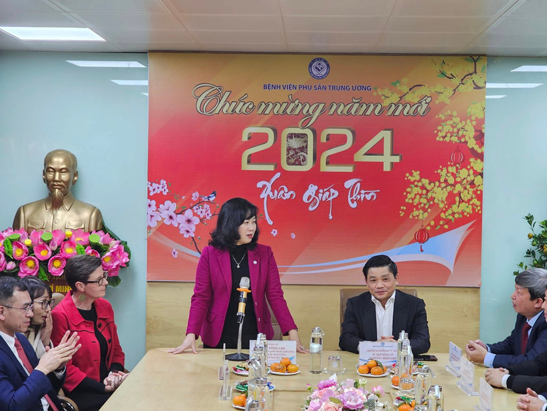 Bộ trưởng Y tế Đào Hồng Lan phát biểu.