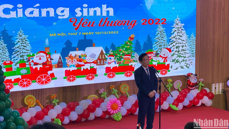 Phó Giám đốc Bệnh viện Nhi Trung ương Trịnh Ngọc Hải phát biểu tại chương trình.