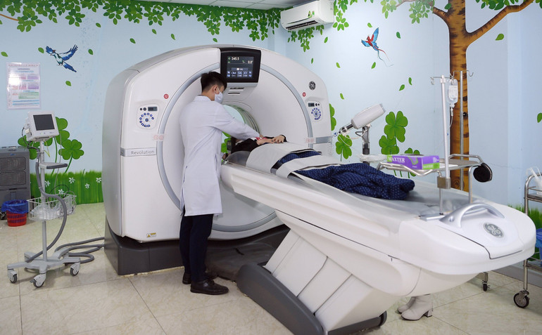 Máy Chụp CT 128 dãy được đưa vào phục vụ bệnh nhân.