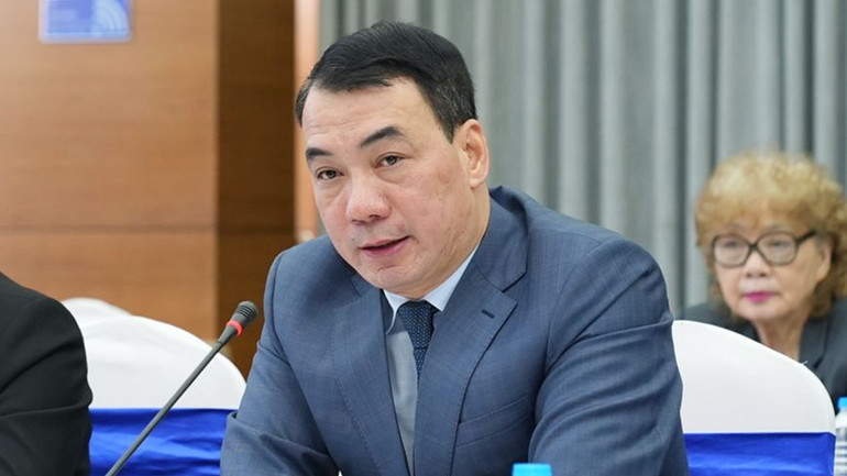 Tiến sĩ Nguyễn Ngô Quang,, Cục phó Cục Khoa học Công nghệ và Đào tạo, Bộ Y tế phát biểu.