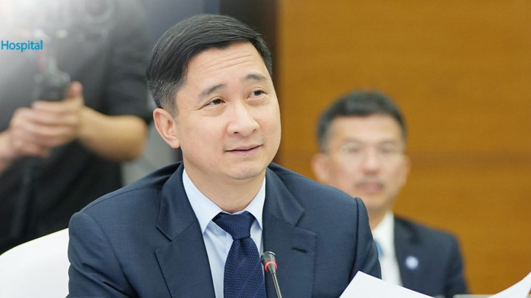 Ông Ngô Chí Dũng, Chủ tịch Hội đồng quản trị Công ty Cổ phần Bệnh viện Đa khoa Tâm Anh và Hệ thống VNVC phát biểu.