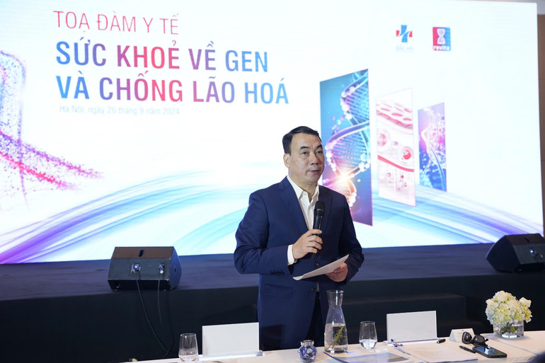 Tiến sĩ Nguyễn Ngô Quang, Cục trưởng Cục Khoa học Công nghệ và Đào tạo (Bộ Y tế) phát biểu.