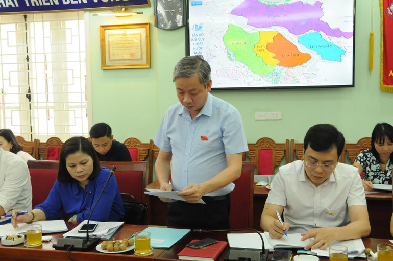 Đoàn giám sát đưa ra những kiến nghị tại buổi làm việc.