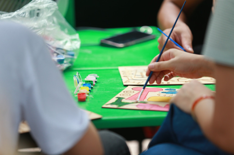 Sự kiện thu hút rất nhiều bạn trẻ.