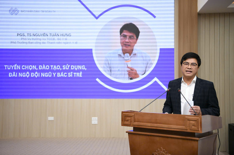 Phó Giáo sư, Tiến sĩ Nguyễn Tuấn Hưng, Phó vụ trưởng Vụ Tổ chức cán bộ - Bộ Y tế, Phó Trưởng Ban Công tác thanh niên ngành y tế.