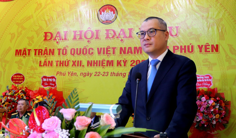 Bí thư Tỉnh ủy Phú Yên Phạm Đại Dương phát biểu chỉ đạo Đại hội.