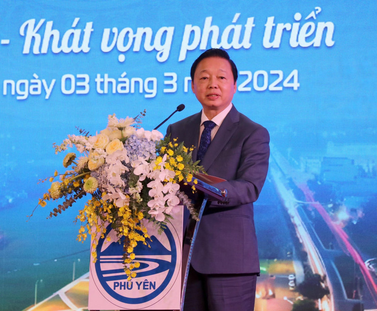 Phó Thủ tướng Trần Hồng Hà phát biểu chỉ đạo tại Hội nghị Công bố Quy hoạch và Xúc tiến đầu tư tỉnh Phú Yên năm 2024.