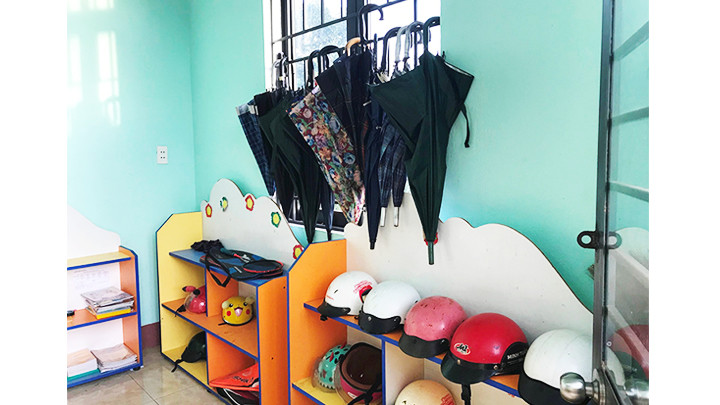 Một góc điểm bán trú tại xã Ia Boòng.