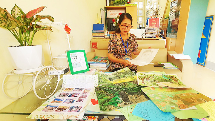 Một số cảm nghĩ, tranh vẽ, ảnh, album của các em học sinh sau cuộc trải nghiệm.