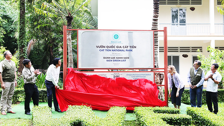 Lễ gắn biển danh hiệu Danh lục Xanh tại Vườn quốc gia Cát Tiên. Lễ gắn biển danh hiệu Danh lục Xanh tại Vườn quốc gia Cát Tiên.