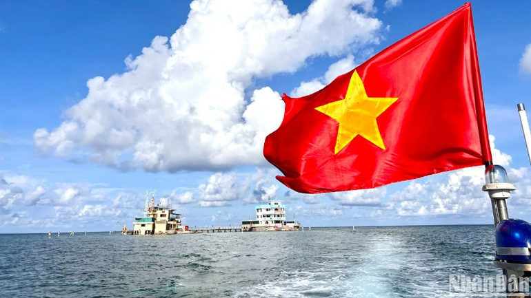 Đảo Đá Đông A trên quần đảo Trường Sa.