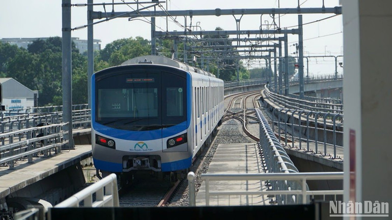 Tuyến metro số 1 (Bến Thành-Suối Tiên) đã hoàn thành và đưa vào khai thác cuối năm 2024.