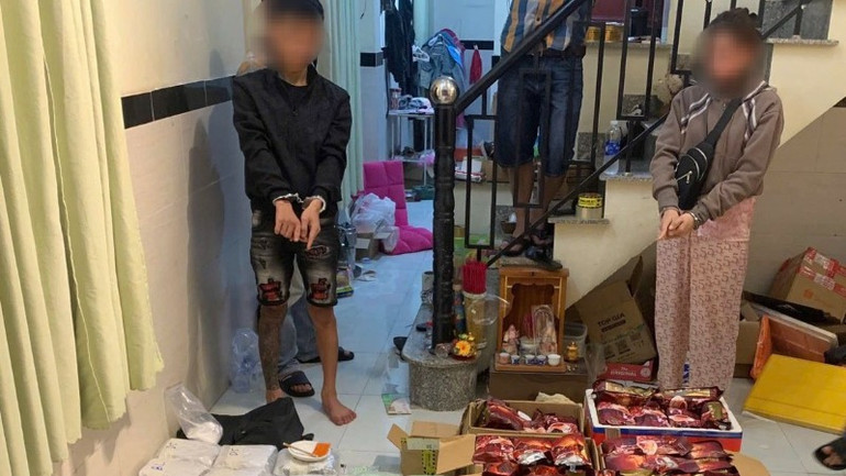 Số lượng ma túy được ngụy trang trong các sản phẩm bị phát hiện (Ảnh: Công an cung cấp) Số lượng ma túy được ngụy trang trong các sản phẩm bị phát hiện (Ảnh: Công an cung cấp)