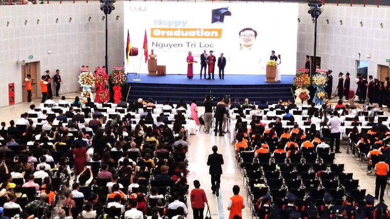 Toàn cảnh Lễ tốt nghiệp và Lễ khai giảng năm học 2024-2025 tại Trường đại học Việt Đức.