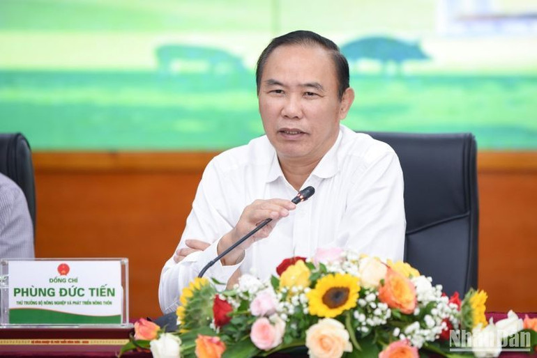 Thứ trưởng Phùng Đức Tiến phát biểu chỉ đạo tại Hội nghị.