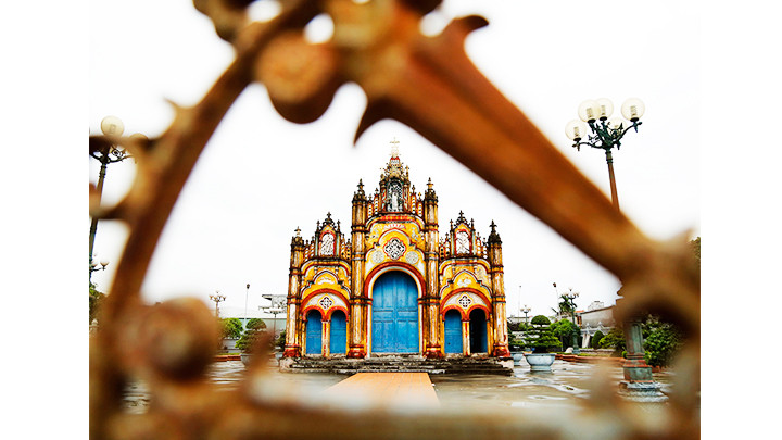 Nét cổ kính giữa làng quê.