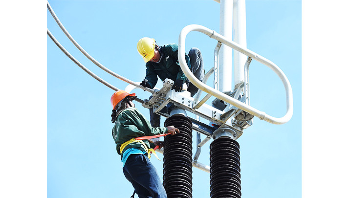 Trạm biến áp 500 kV Thanh Hóa đang được hoàn thiện.