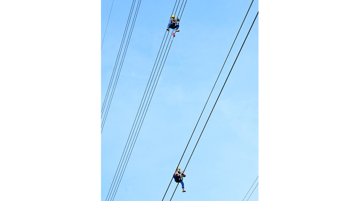 Cố định đường dây.