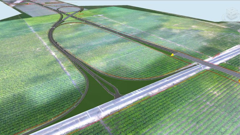 Phối cảnh đường cao tốc Thành phố Hồ Chí Minh-Thủ Dầu Một-Chơn Thành.