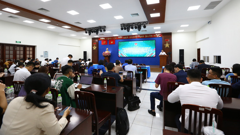 Quang cảnh buổi tập huấn. Ảnh: THANH THỂ