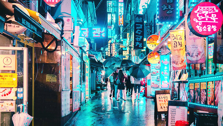 Hình ảnh một khu phố trên Metaverse Seoul. Ảnh: NAVER