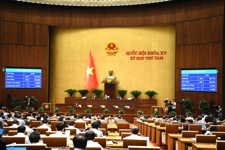 Quang cảnh phiên họp sáng 13/11. (Ảnh: DUY LINH) Quang cảnh phiên họp sáng 13/11. (Ảnh: DUY LINH)