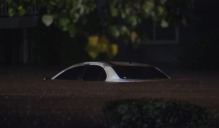 Tình trạng ngập lụt diễn ra ở nhiều nơi khắp miền nam nước Mỹ. (Ảnh: ABC News)