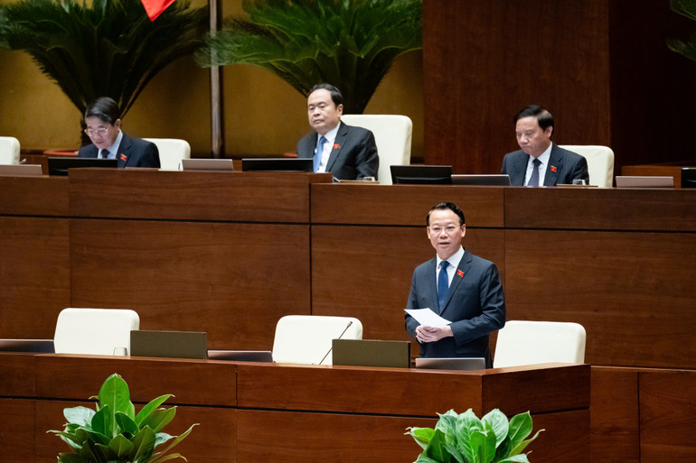 Bộ trưởng Đỗ Đức Duy cũng cho biết thêm, mặc dù các ý kiến phân loại rất thỏa đáng, nhưng nếu quy định chi tiết trong luật đến cả danh mục, thí dụ như nhóm 1A, nhóm 1B thì sẽ khó khăn. (Ảnh: ĐĂNG KHOA)