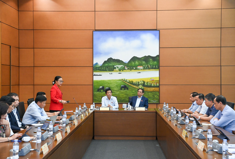 Toàn cảnh phiên họp. (Ảnh: DUY LINH)