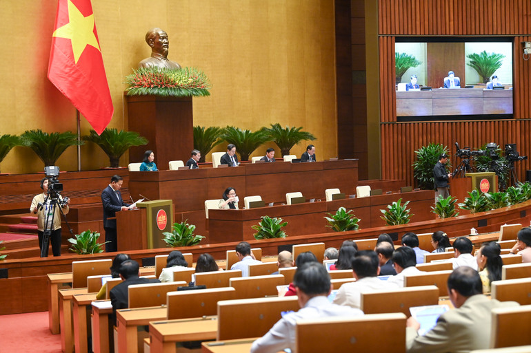 Quang cảnh phiên họp chiều 29/11. (ẢNH: DUY LINH) Quang cảnh phiên họp chiều 29/11. (ẢNH: DUY LINH)