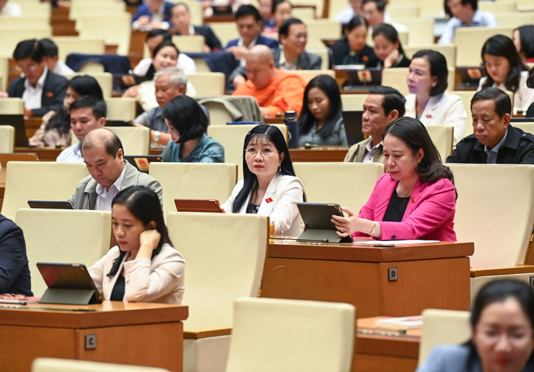 Quang cảnh phiên họp chiều 29/11. (ẢNH: DUY LINH) Quang cảnh phiên họp chiều 29/11. (ẢNH: DUY LINH)