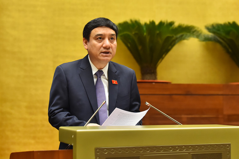 Chủ nhiệm Ủy ban Văn hoá, Giáo dục của Quốc hội Nguyễn Đắc Vinh. (Ảnh: THỦY NGUYÊN)