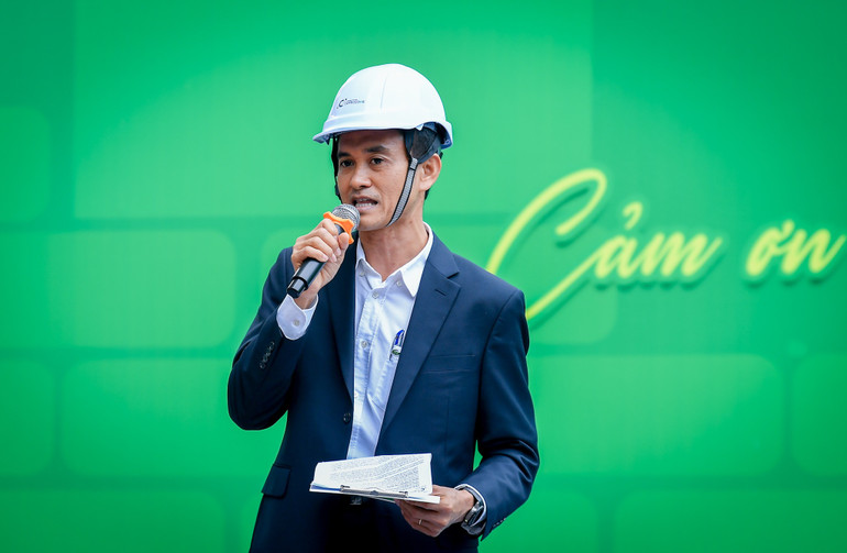 Ông Nguyễn Chí Thiện, Tổng Giám đốc Coteccons Business Unit 02 chia sẻ tại sự kiện.