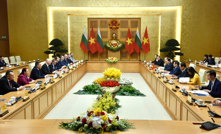 Quang cảnh buổi hội kiến. (Ảnh: Trần Hải)