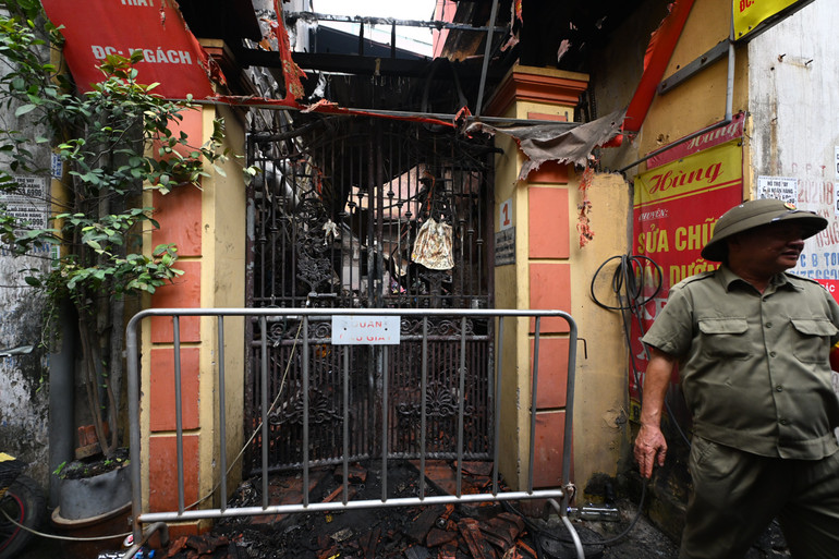 Hiện trường vụ cháy.