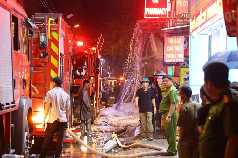 Hiện trường vụ cháy.