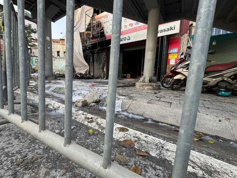 Hiện trường vụ cháy.