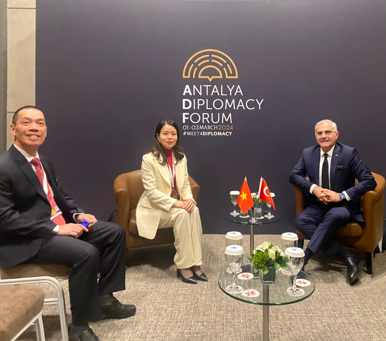 Trong khuôn khổ chuyến thăm, Thứ trưởng Nguyễn Minh Hằng đã có các cuộc làm việc với Thứ trưởng Ngoại giao Thổ Nhĩ Kỳ Burak Akcapar.