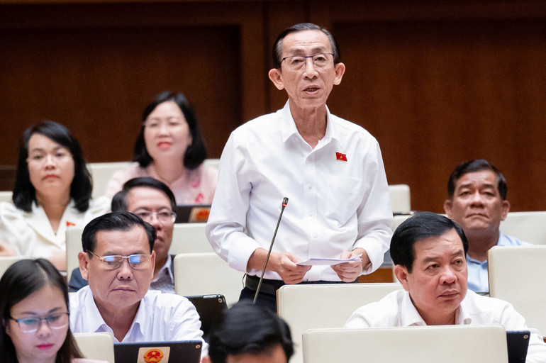 Đại biểu Trần Hoàng Ngân. (Ảnh: DUY LINH)