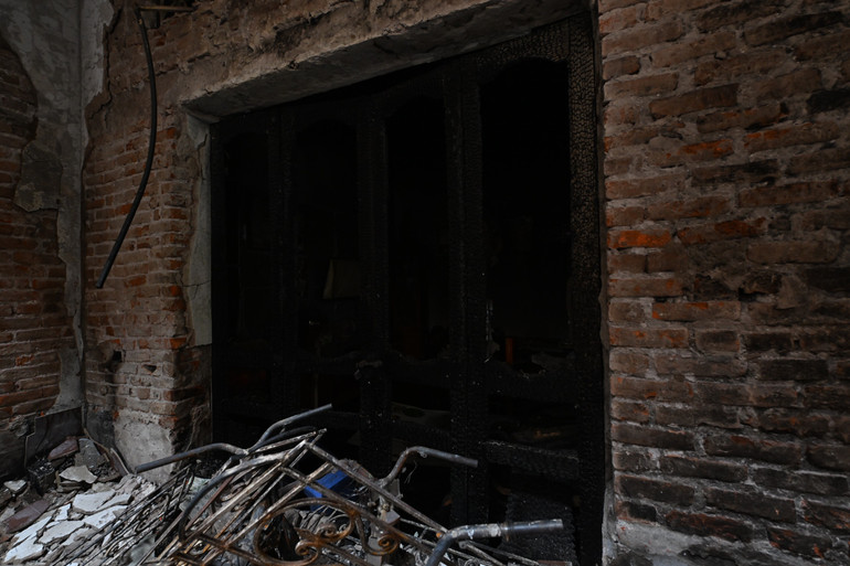 Hiện trường vụ cháy rạng sáng 24/5.