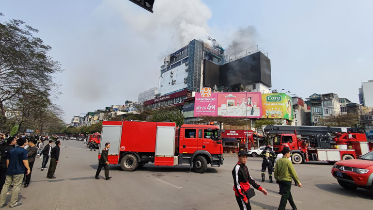 Hiện trường vụ cháy.