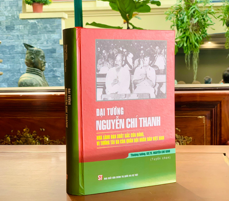 Ấn phẩm “Đại tướng Nguyễn Chí Thanh - nhà lãnh đạo xuất sắc của Đảng, vị tướng tài ba của Quân đội nhân dân Việt Nam” của Nhà xuất bản Chính trị Quốc gia Sự thật xuất bản. Ấn phẩm “Đại tướng Nguyễn Chí Thanh - nhà lãnh đạo xuất sắc của Đảng, vị tướng tài ba của Quân đội nhân dân Việt Nam” của Nhà xuất bản Chính trị Quốc gia Sự thật xuất bản.