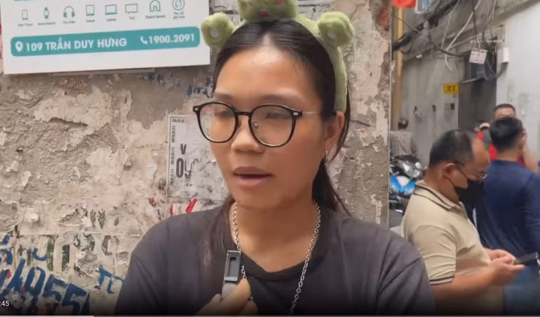 Chị Hoài Anh kể lại những giây phút kinh hoàng vụ hỏa hoạn.